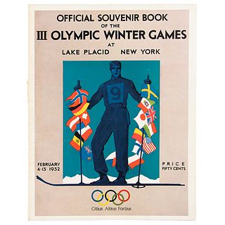 Lake Placid 1932 Winter Olympics Souvenir Book