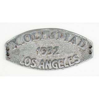 Los Angeles 1932 Summer Olympics Car Badge