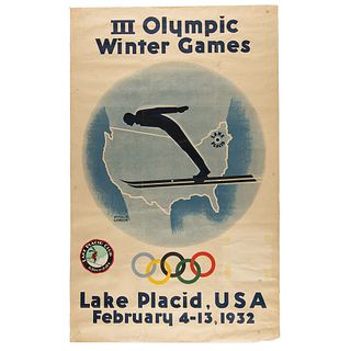 Lake Placid 1932 Winter Olympics Poster