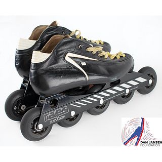 Dan Jansen&#39;s Team USA Olympic Training Inline Speed Skates and Ankle Booties