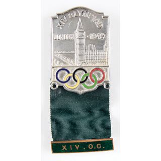 London 1948 Summer Olympics Organizing Committee Badge