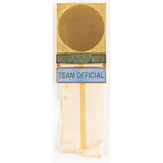 Tokyo 1964 Summer Olympics Team Official&#39;s Badge