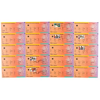 Los Angeles 1984 Summer Olympics Collection of (20) Ticket Stubs