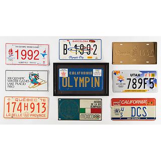 Olympic License Plate (60+) Collection