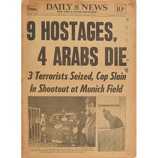 New York Daily News 1972: Munich Olympic Hostages