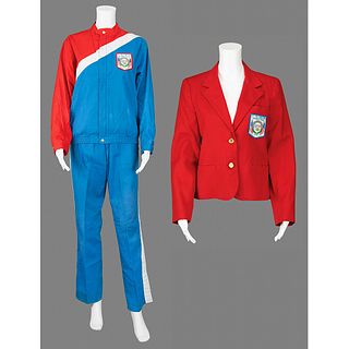 Diane Moyer&#39;s Los Angeles 1984 Summer Olympics Opening Ceremony Uniform and National Tribute Tour Red Blazer