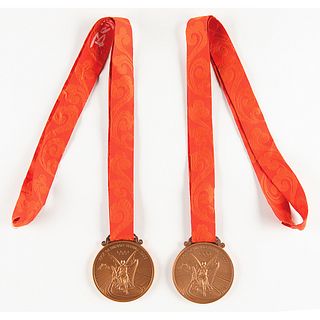 Ryan Lochte&#39;s Beijing 2008 Summer Olympics (2) Bronze Winner&#39;s Medals