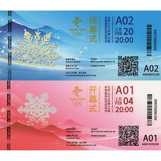 Beijing 2022 Winter Olympics Opening and Closing Ceremony Tickets