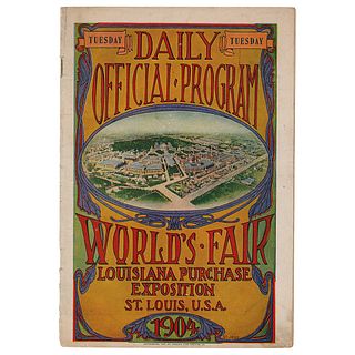 St. Louis 1904 Olympics Program