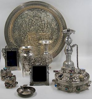 SILVER. Assorted Egyptian Silver Grouping.