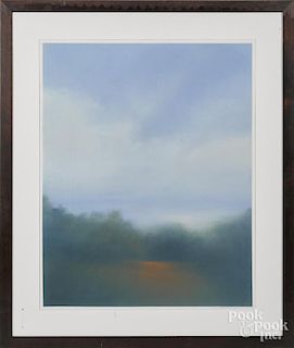 Donna Levinstone (American, b. 1955), pastel, titled Morning Mist, 38'' x 30''.