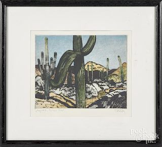 Brian Kelley (Canadian, b. 1946), etching, titled Seguro, artist's proof, signed lower right