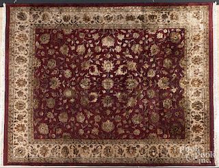 Contemporary Kashan carpet, 12' x 14'8''.