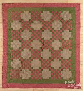 New Jersey twenty-five patch quilt, ca. 1860, 82'' x 74''.