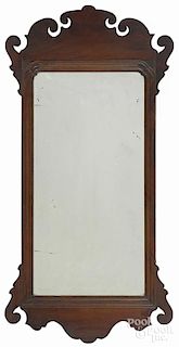 Chippendale style mahogany looking glass, late 19th c., 37'' h.
