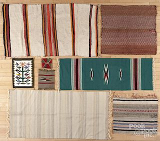 Southwest and Mexican weavings.
