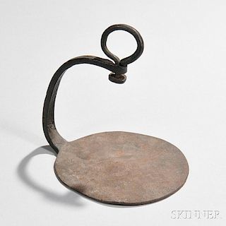 Miniature Wrought Iron Half-handled Griddle