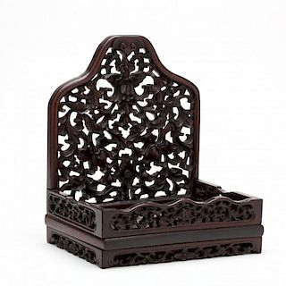 Chinese Carved Wooden Opium Stand
