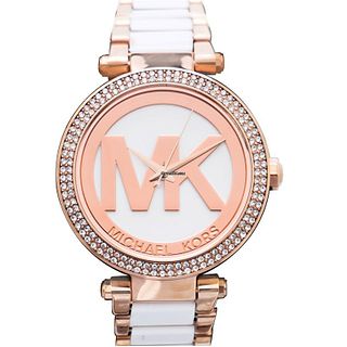 Michael Kors MK6365 - Parker Quartz White Dial Ladies Watch