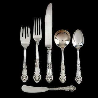 Reed & Barton "French Renaissance" Sterling Silver Flatware Service