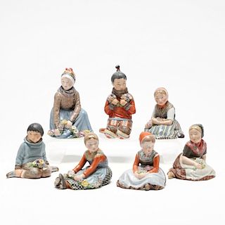 Group of Seven Royal Copenhagen Amager Children