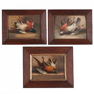 Three Antique Still Life Paintings with Game