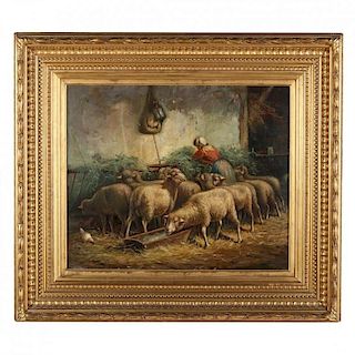 William Stanley (English, 19th century), Feeding the Sheep