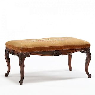 Louis XV Style Carved Bench