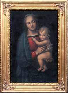 MADONNA & BABY OIL PAINTING