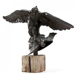 Copper Sculpture of An Eagle