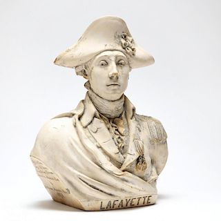 Benjamin H. Kinney (Am., 1821-1888), Bust of Lafayette