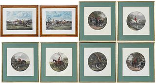 Eight British Hunting and Sporting Prints