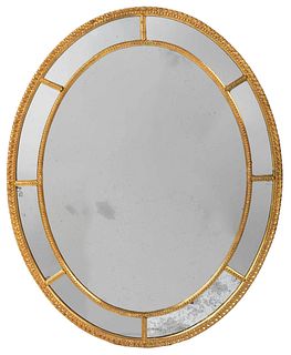 George III Style Gilt and Mirror Framed Mirror