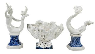 Andrea Spadini Three Piece Pottery Garniture