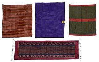 Four Modern Cambodian Woven Textiles