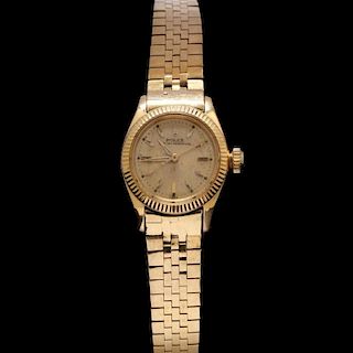 Lady's Vintage 18KT Gold Oyster Perpetual Watch, Rolex