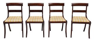 Set of Four Classical Mahogany Dining Chairs