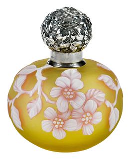 British Cameo Glass Perfume Bottle