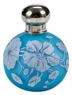 British Cameo Glass Perfume Bottle