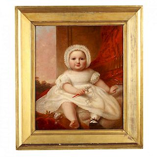 George Conarroe (PA/DE, 1802-1882), Portrait of a Young Girl