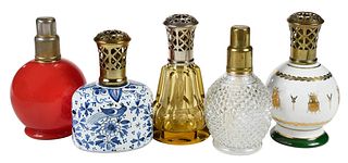 Five French Perfume Burner Diffusers