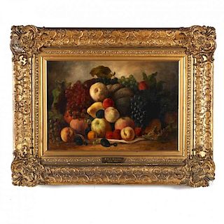 William Charles Anthony Frerichs (NY/NJ/NC, 1829-1905), Still Life with Fruit