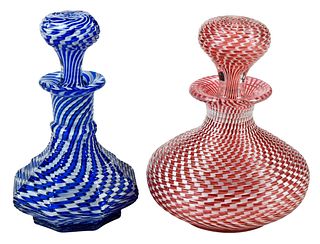 Two St. Louis Swirl Design Perfumes