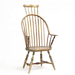 New England Comb Back Windsor Arm Chair