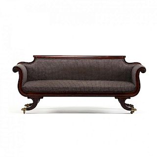 New York Federal Carved Sofa, Shop of Duncan Phyfe