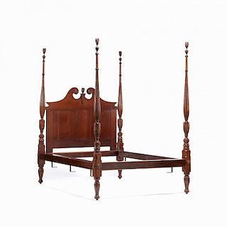 Federal Tall Post Carved Bed