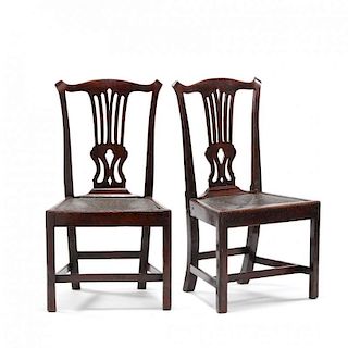 A Pair of American Chippendale Side Chairs