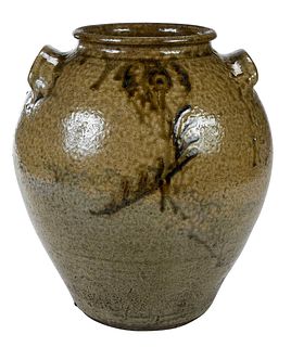 Edgefield Decorated Stoneware Jar