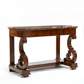 American Late Classical Marble Top Server