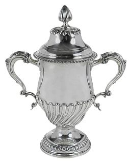 Tiffany Sterling Two Handle Covered Urn